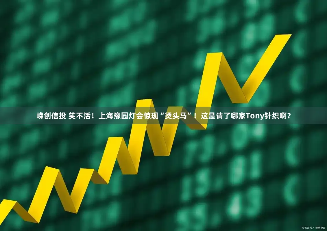 嵘创信投 笑不活！上海豫园灯会惊现“烫头马”！这是请了哪家Tony针织啊？